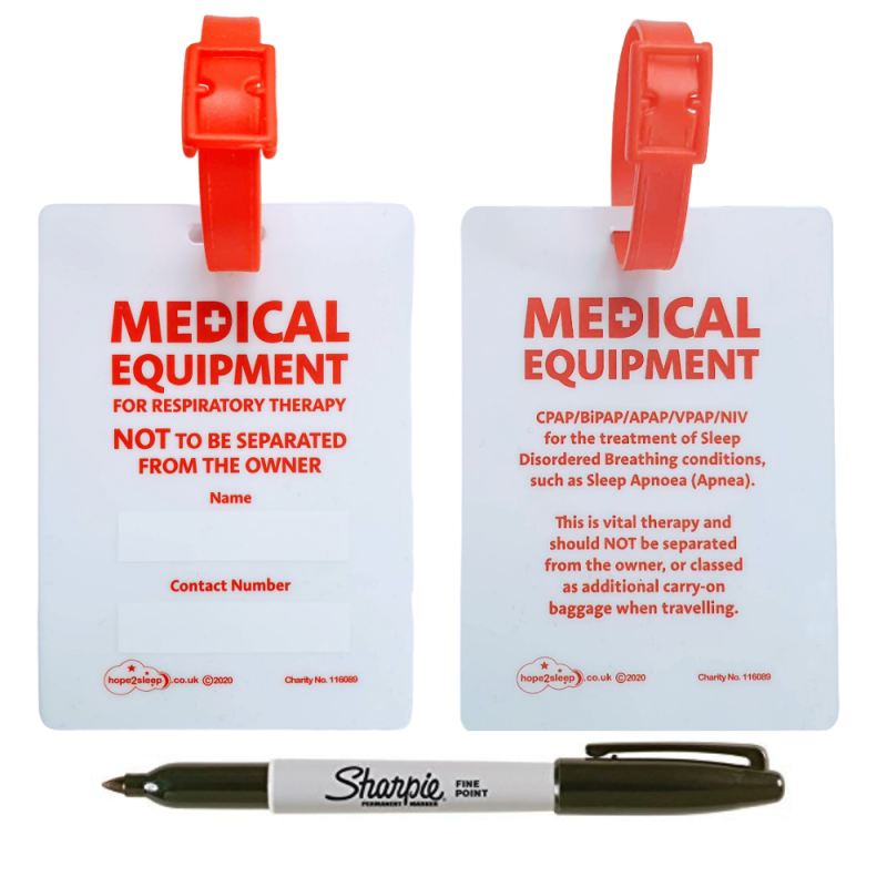 DOT and ACAA regulations Handle with Care EPI PENS Alert Medical Supplies Luggage Tag Quantity EPIPENS-123 1 